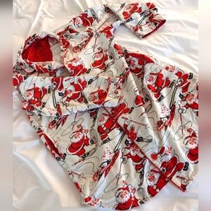 Nick&Nora Santa pajama top